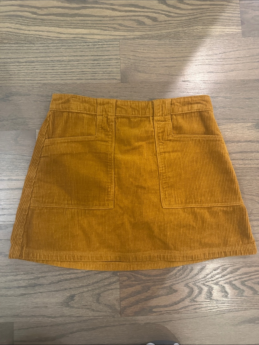 Forever 21 Corduroy Mini Skirt in Mustard Yellow